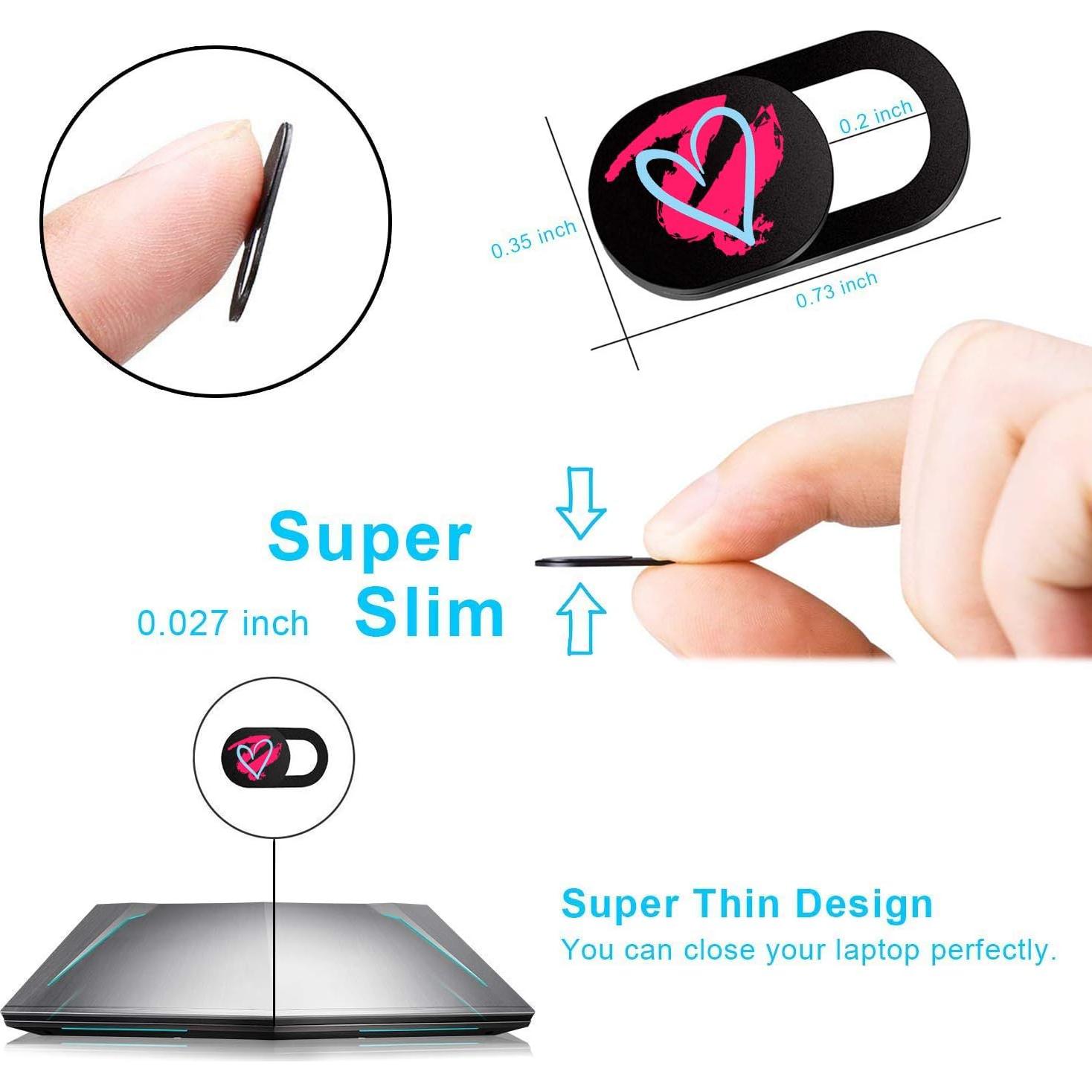 Cubierta de Webcam SIREG SYG0402 - Protección Privacidad 3 Paquete