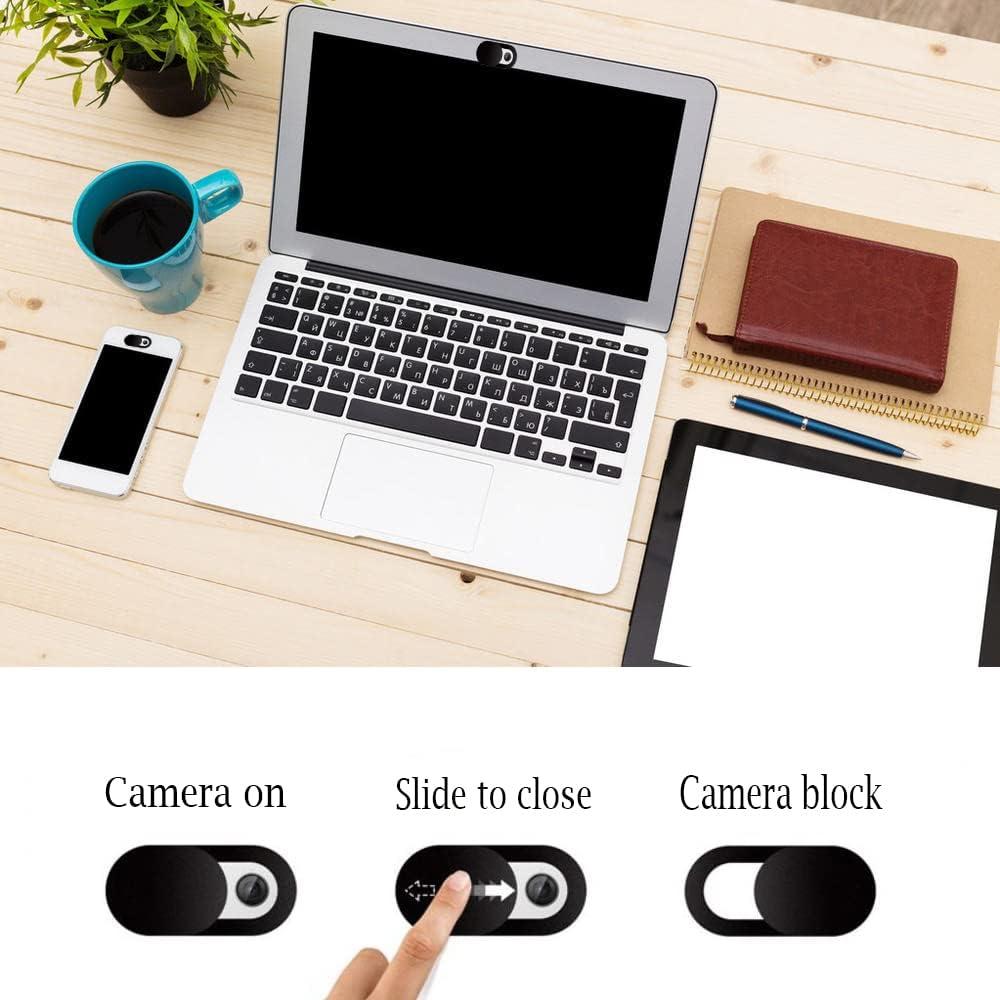 Camera Cover Slide, Ultra Thin Webcam Laptop Cover Slide Blocker for Computer MacBook Pro iMac PC Tablet iPad Notebook Surface Pro Echo Show Camera for Protecting Your Privacy Security