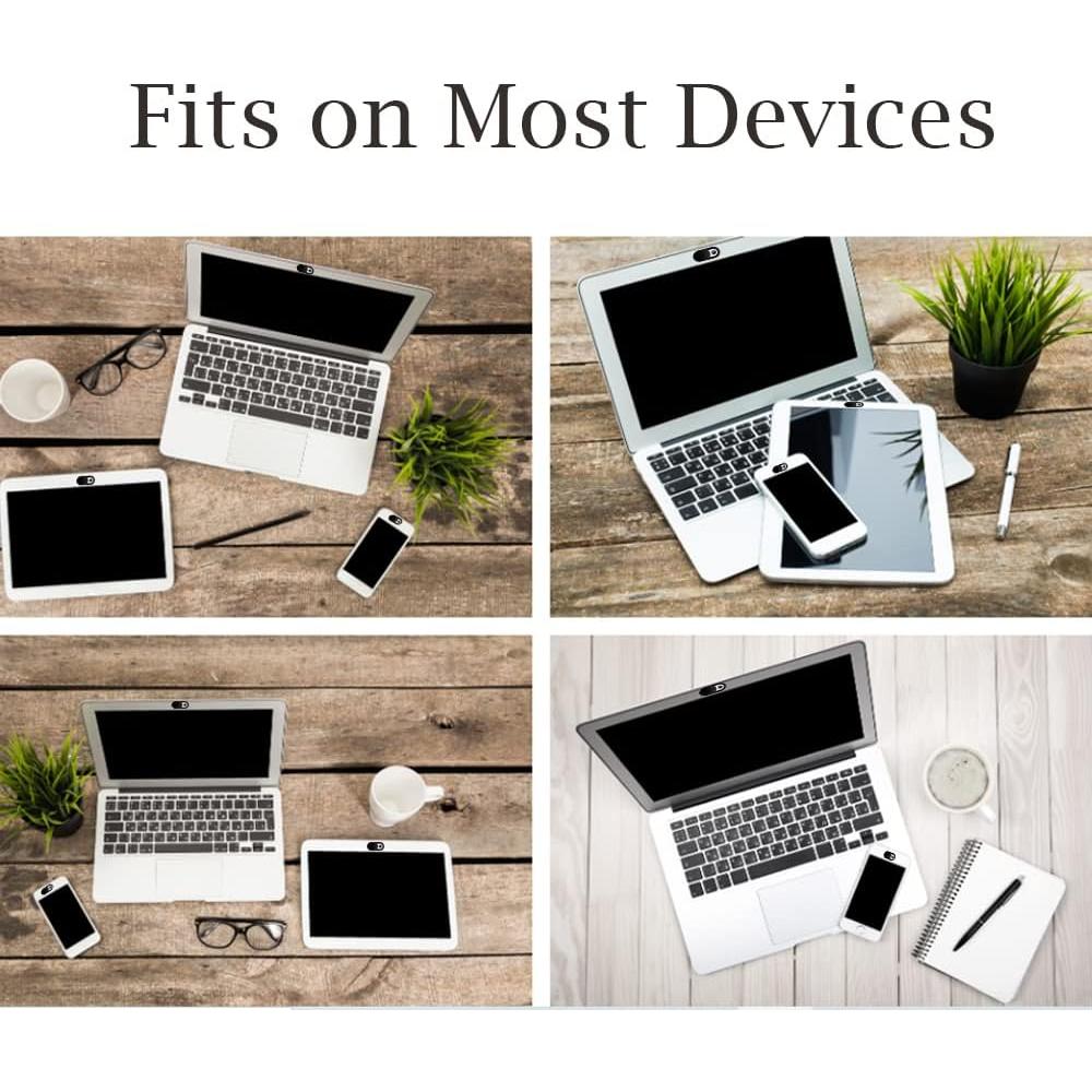 Camera Cover Slide, Ultra Thin Webcam Laptop Cover Slide Blocker for Computer MacBook Pro iMac PC Tablet iPad Notebook Surface Pro Echo Show Camera for Protecting Your Privacy Security