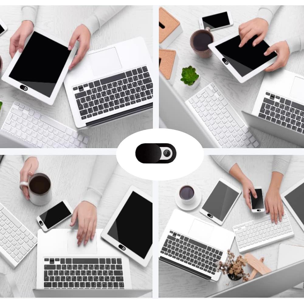 Camera Cover Slide, Ultra Thin Webcam Laptop Cover Slide Blocker for Computer MacBook Pro iMac PC Tablet iPad Notebook Surface Pro Echo Show Camera for Protecting Your Privacy Security