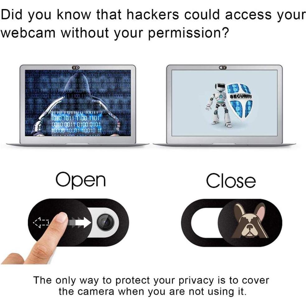Cubierta de Webcam Deslizante MPD - Protección Privacidad 3 Unidades