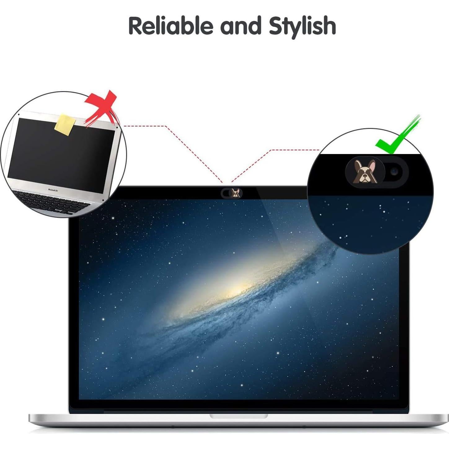 Cubierta de Webcam Deslizante MPD - Protección Privacidad 3 Unidades