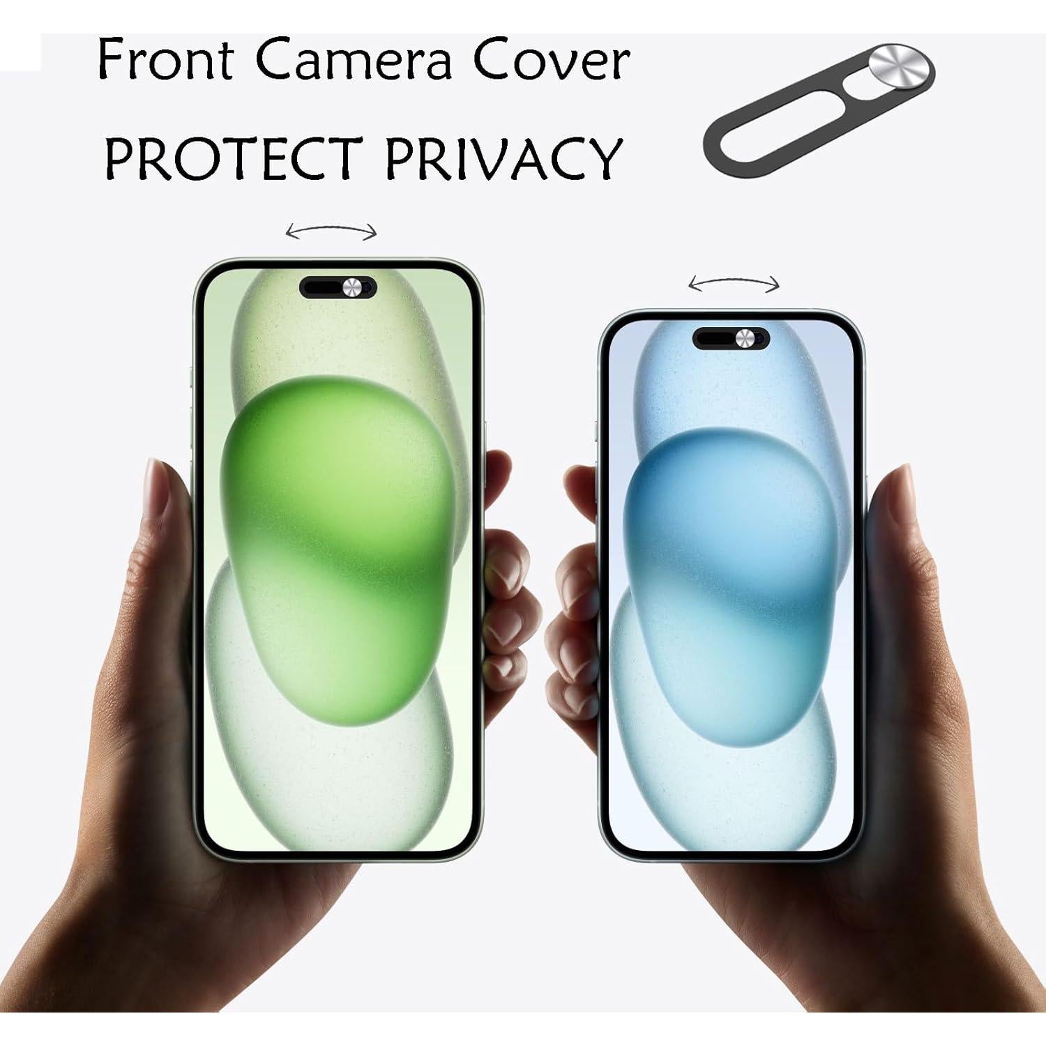 Cubierta de Webcam Peramarl Plata 2PCS para iPhone 14/15/16