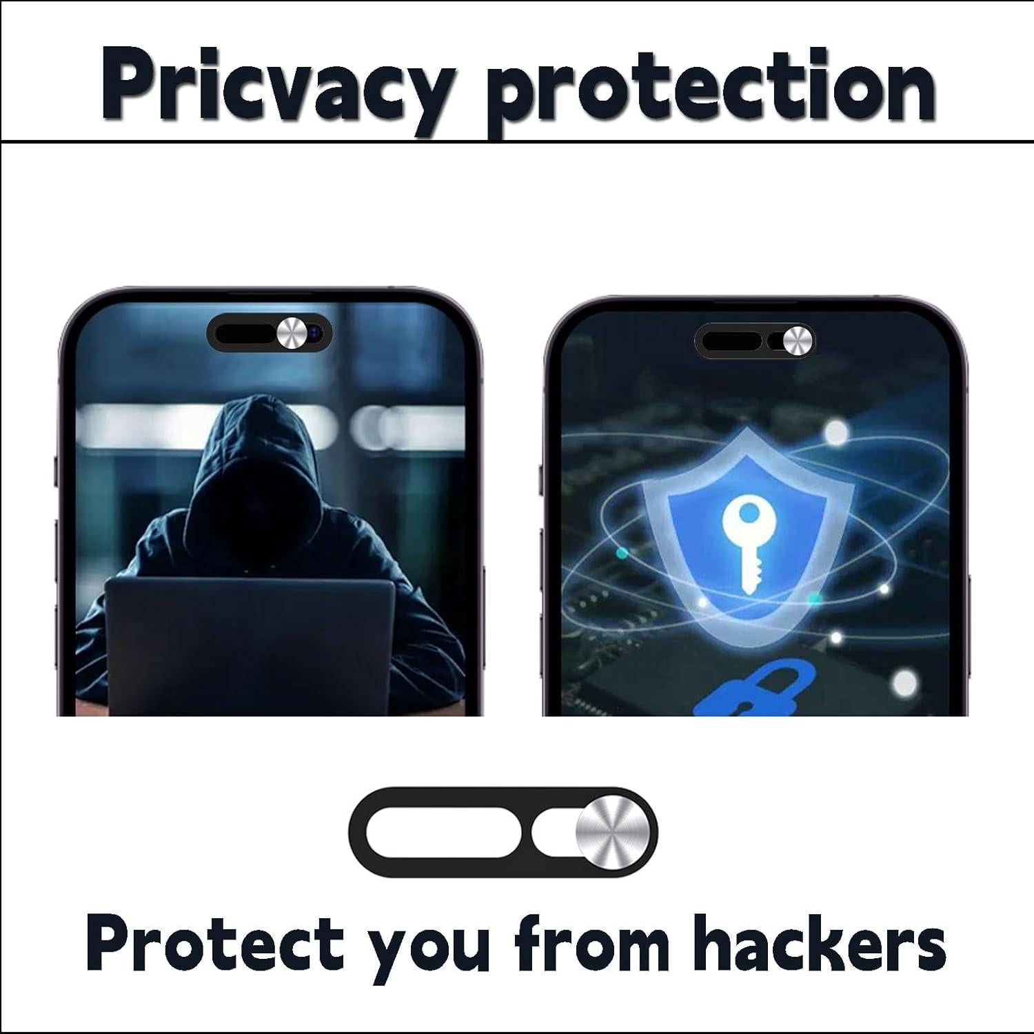 Cubierta de Webcam Peramarl Plata 2PCS para iPhone 14/15/16