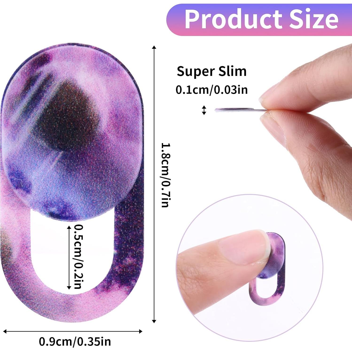 8 Cubiertas de Webcam Cielo Estrellado Amabro - Protección Privacidad