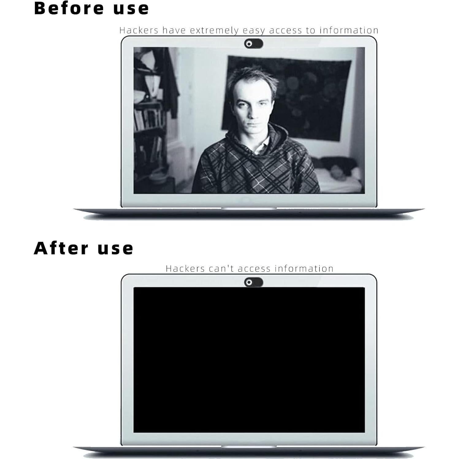 INT'L Flyer Webcam Cover Slide [3-Pack], 0.027 Inch Ultra-Thin Metal Material, Suitable for Laptops, Tablets and Mobile Phones, Refuse Spying, Privacy Protection