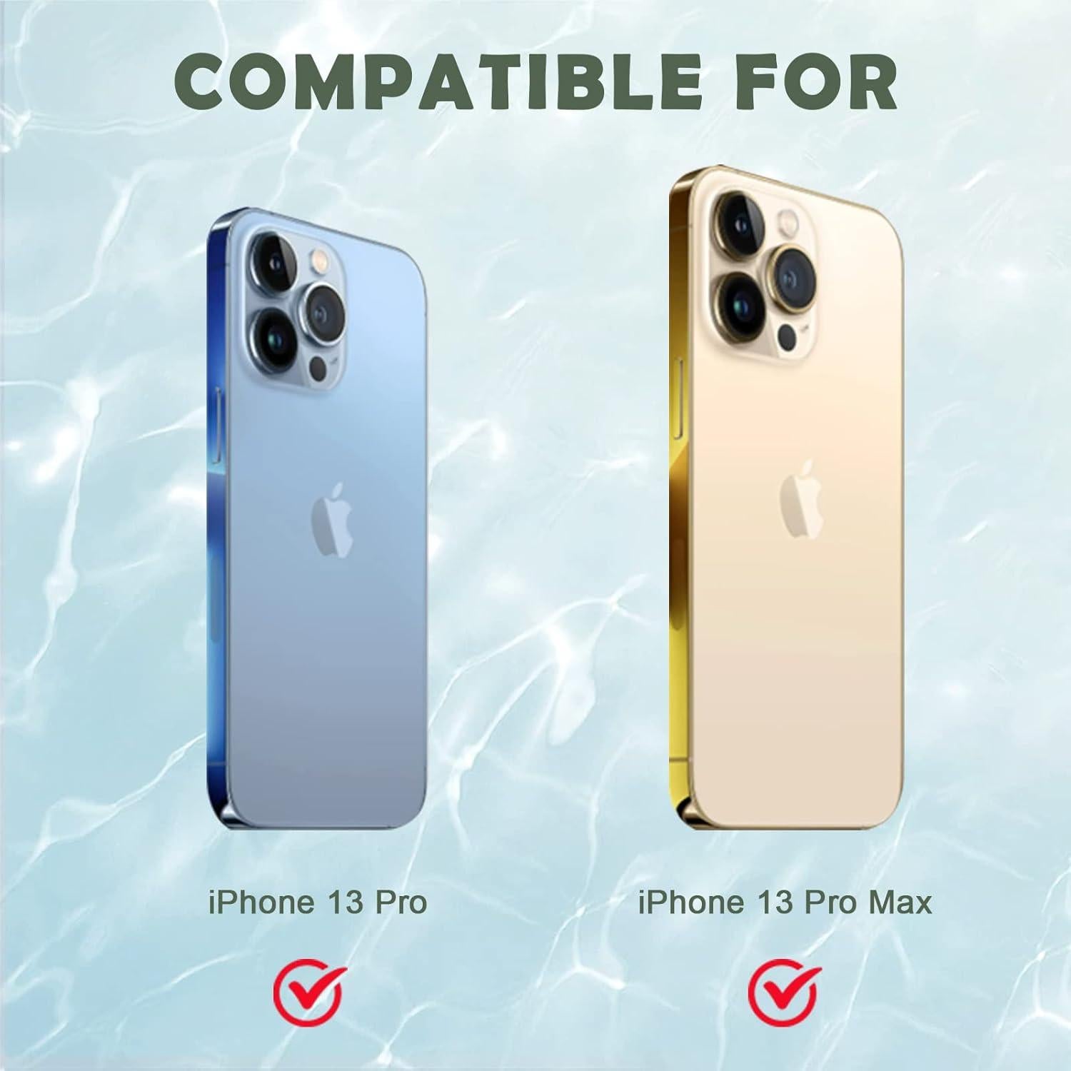 Cubierta de Cámara MakLuen Verde para Phone 13 Pro/Pro Max