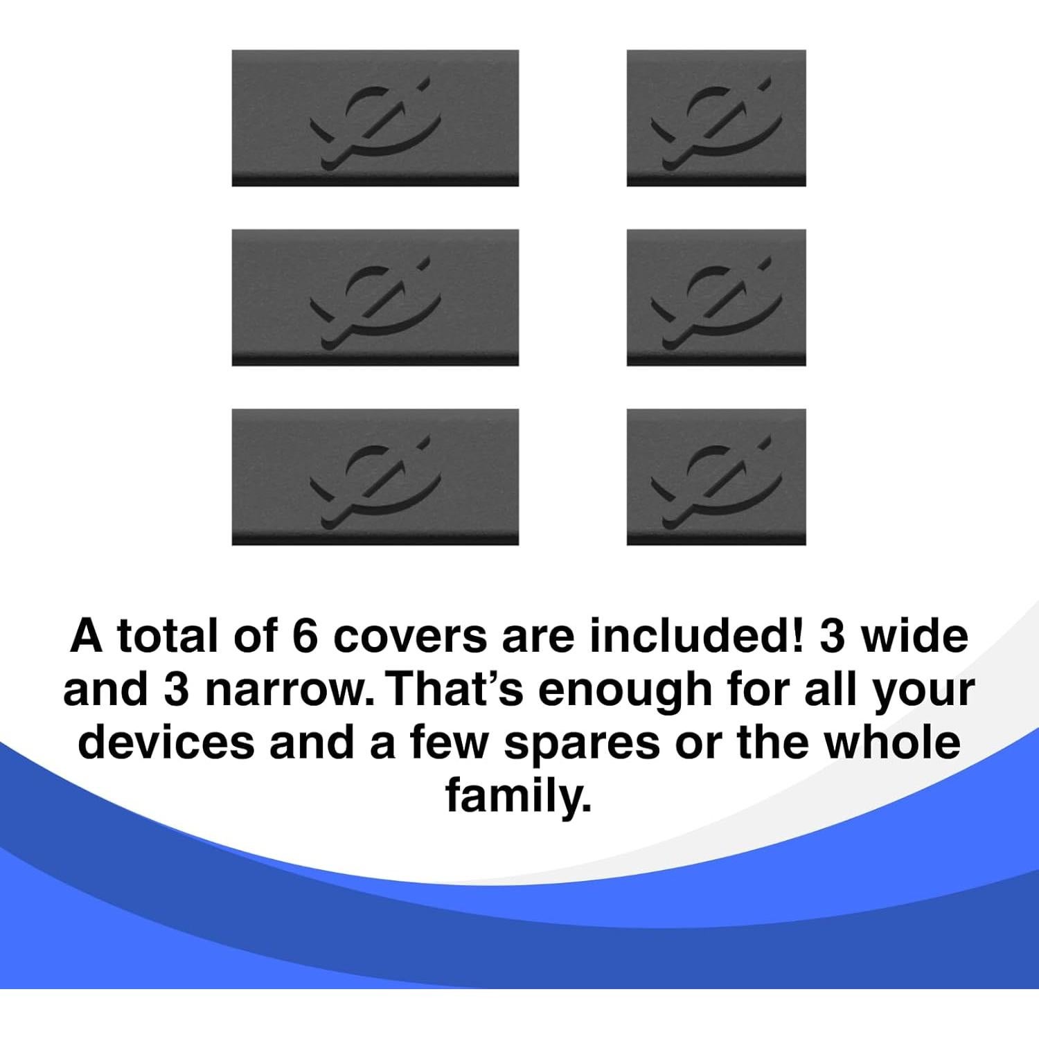 Cubierta de Webcam Gadget Ray - 6 Piezas Flexibles Sin Marcas