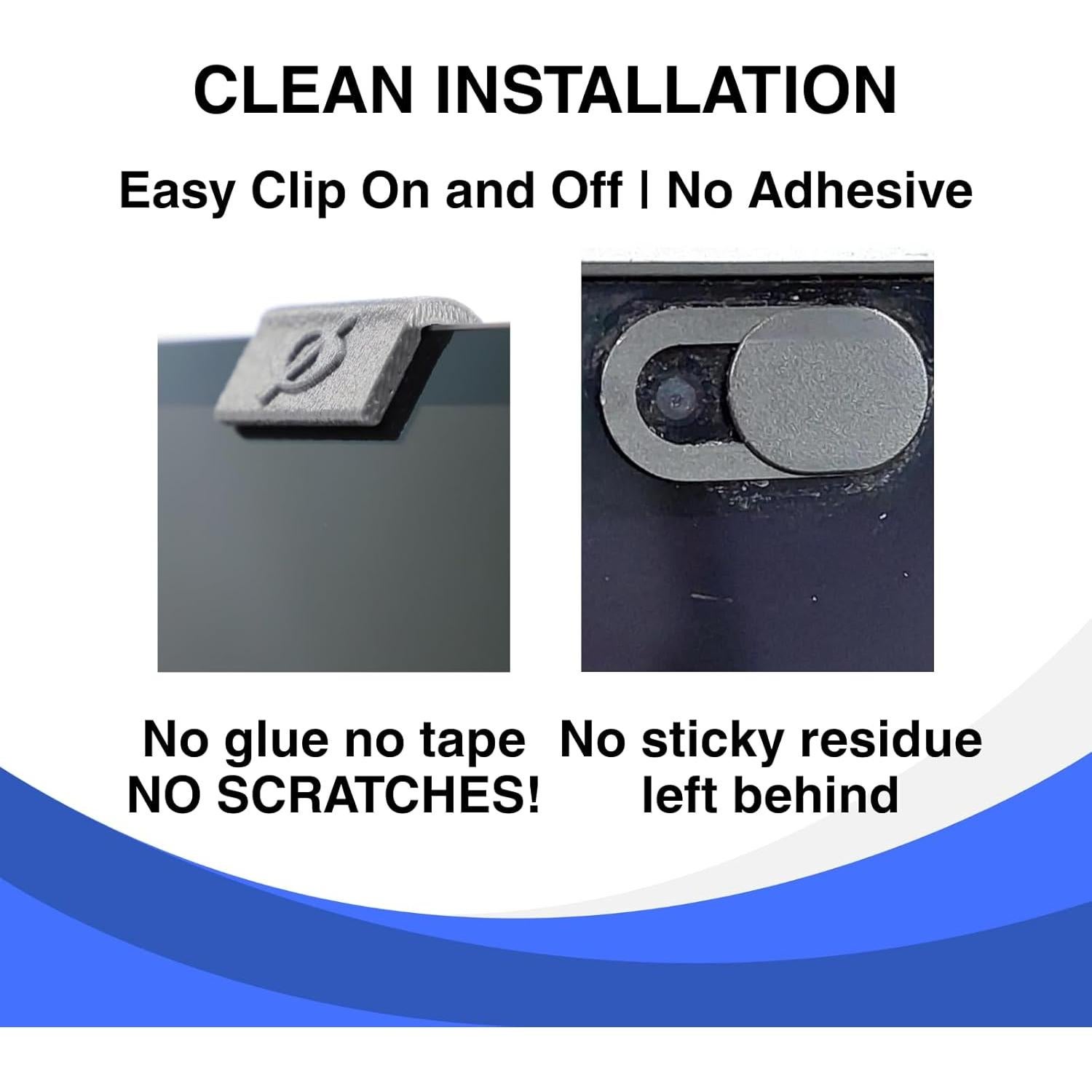 Cubierta de Webcam Gadget Ray - 6 Piezas Flexibles Sin Marcas