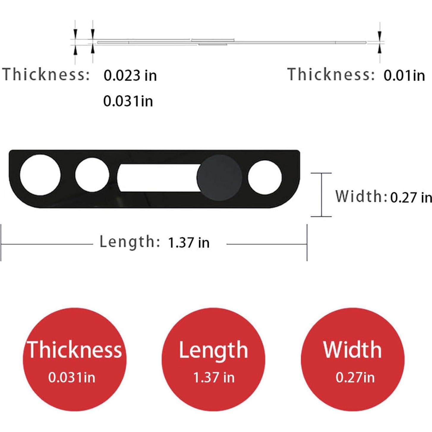 Cubierta de Lente de Cámara Peramarl para iPhone 10-12