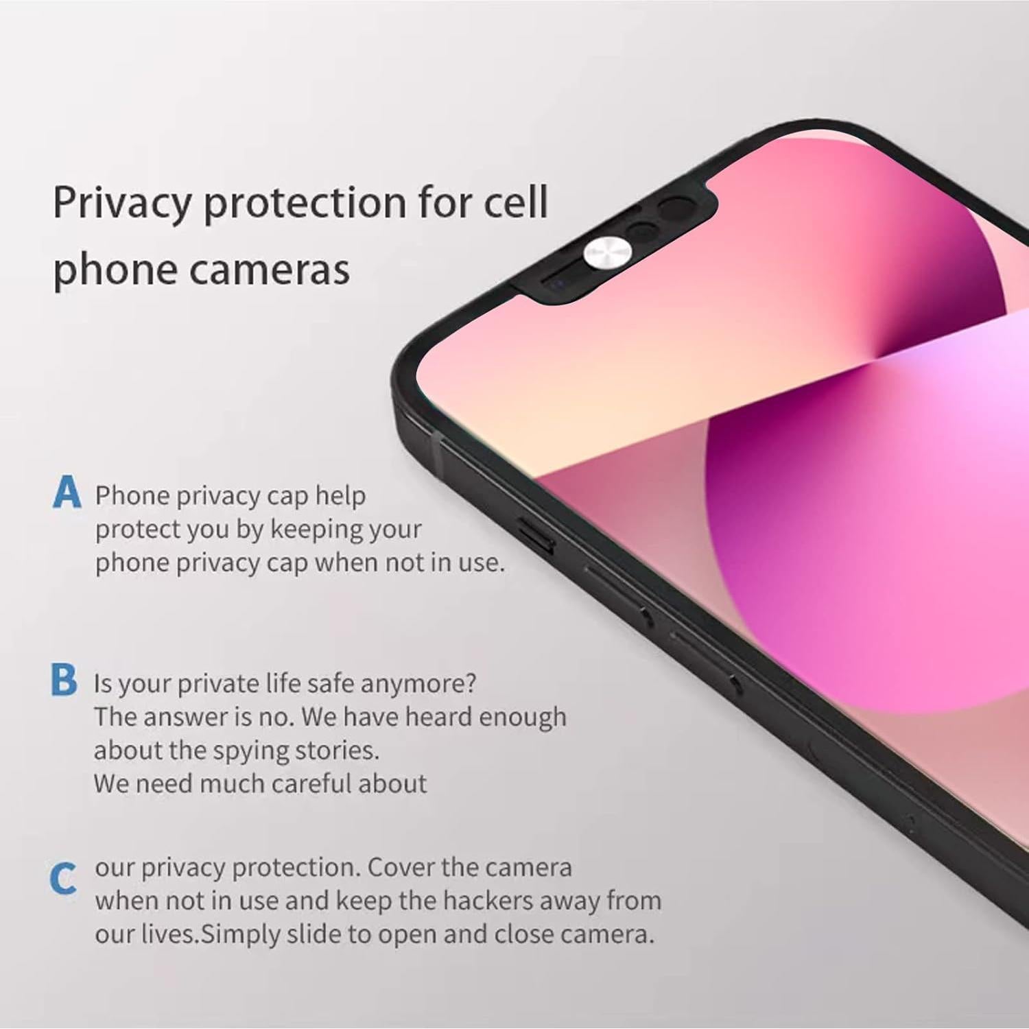 Protector de Lente de Cámara Peramarl para iPhone 13/13Pro/13mini/13Pro Max - Plata