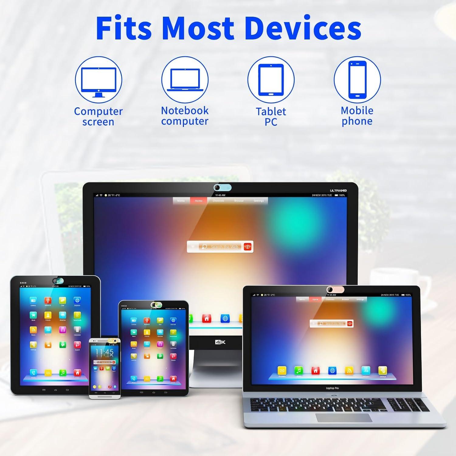 6 Piezas Deslizador Cubierta de Cámara LUSTRIB para Laptop