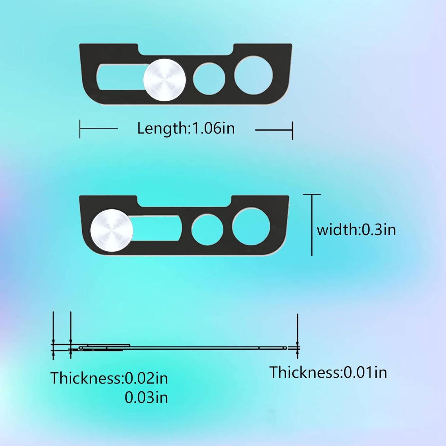 Cubierta de Cámara para iPhone 13 MakLuen Plata - Protección Privacidad