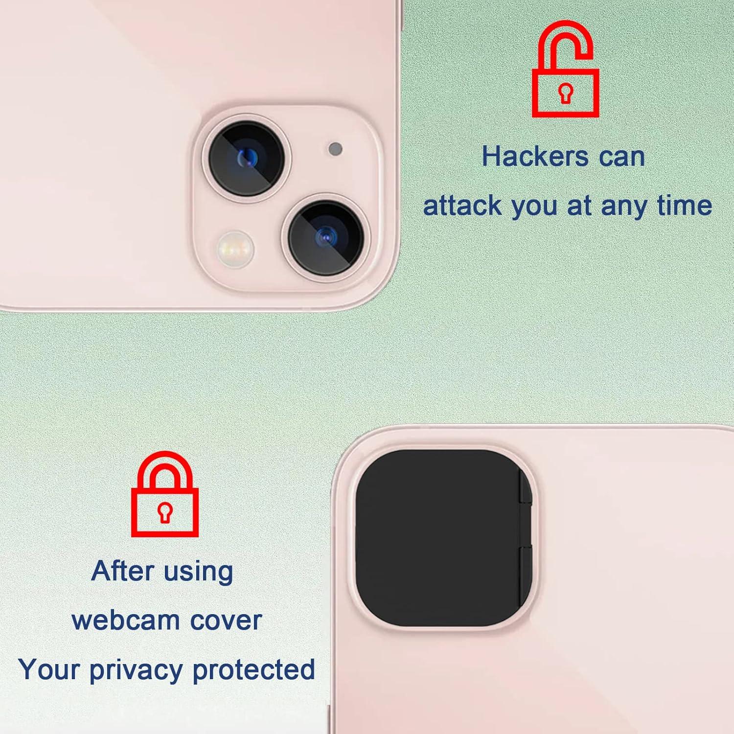 Cubierta de Cámara MakLuen para iPhone 14/14 Plus - Negro