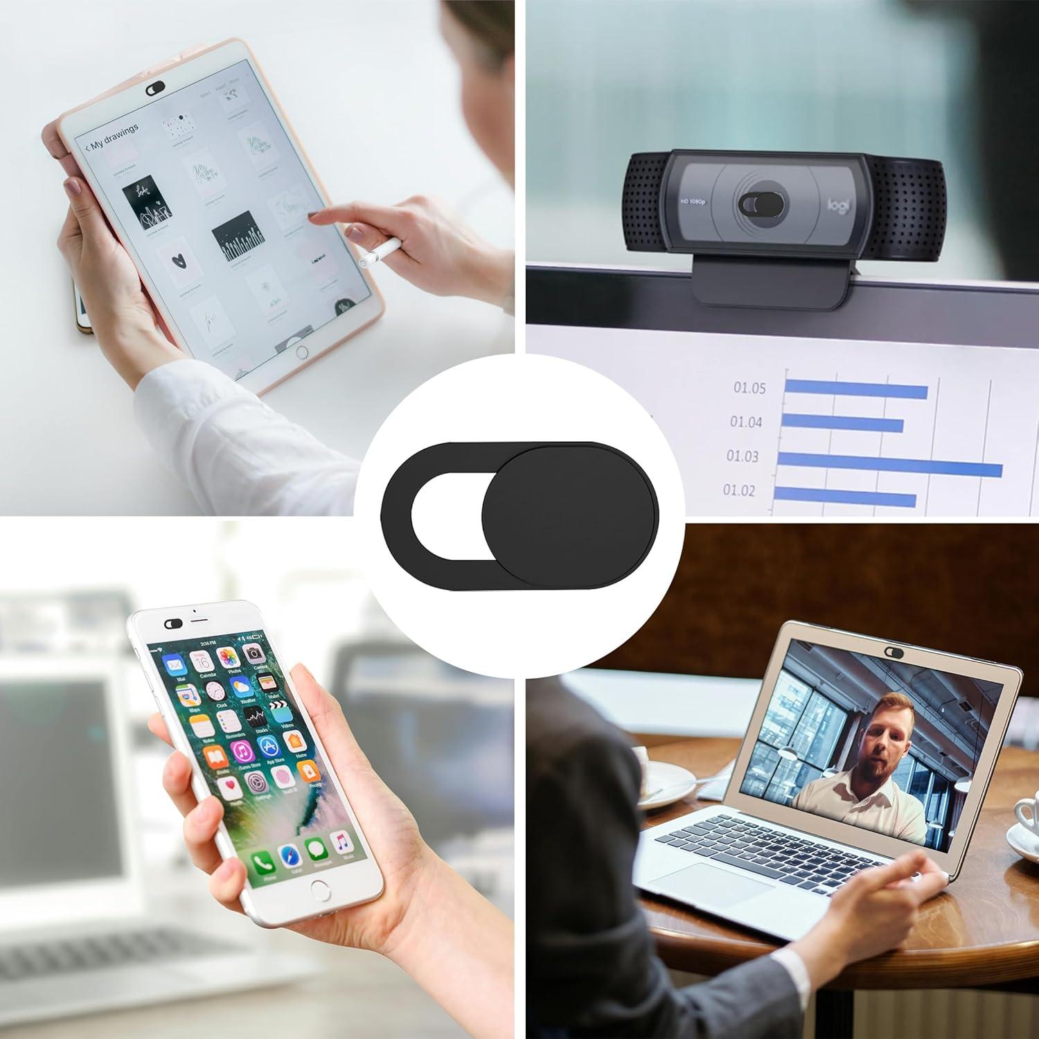 Paquete de 6 cubiertas deslizantes para webcam NANLANFAN