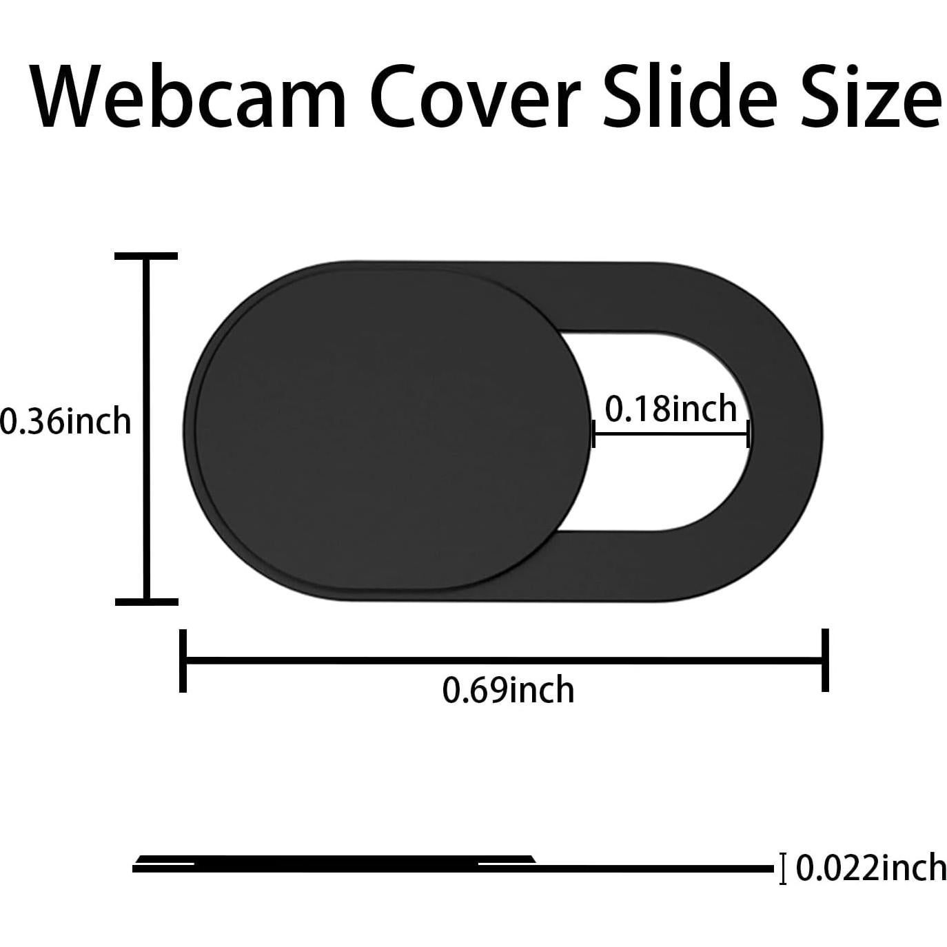 Paquete de 6 cubiertas deslizantes para webcam NANLANFAN