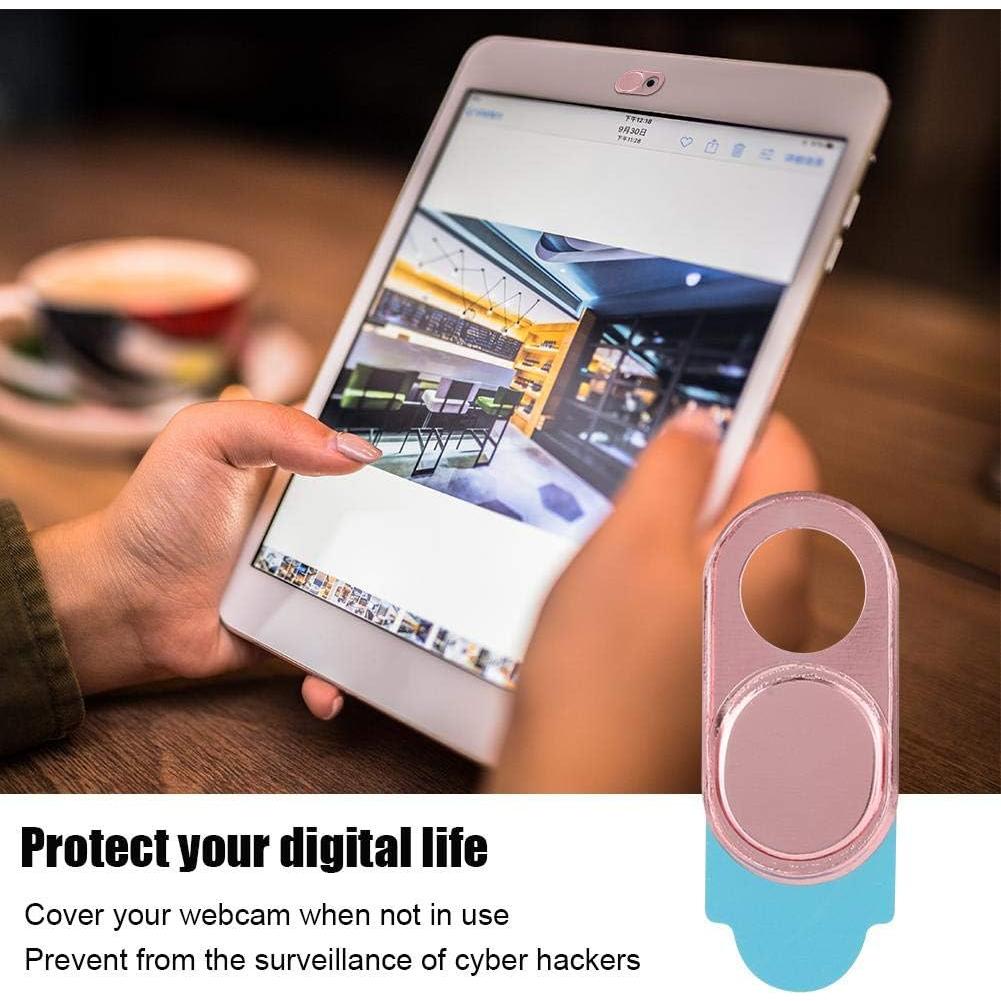 Cubierta de Webcam Zopsc Rosa Ultra Fina 3 Piezas Seguridad