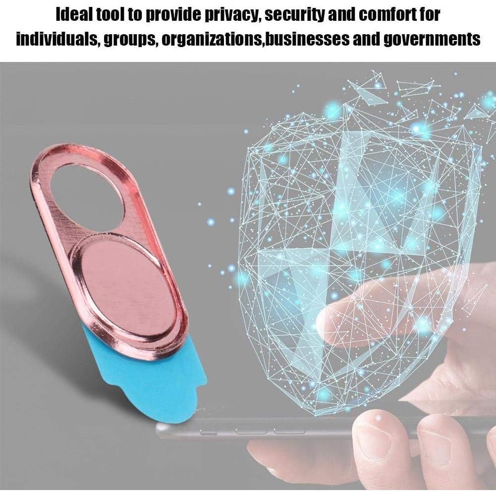 Cubierta de Webcam Zopsc Rosa Ultra Fina 3 Piezas Seguridad