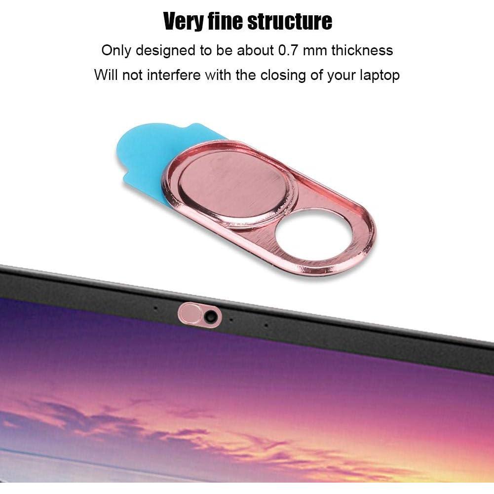 Cubierta de Webcam Zopsc Rosa Ultra Fina 3 Piezas Seguridad