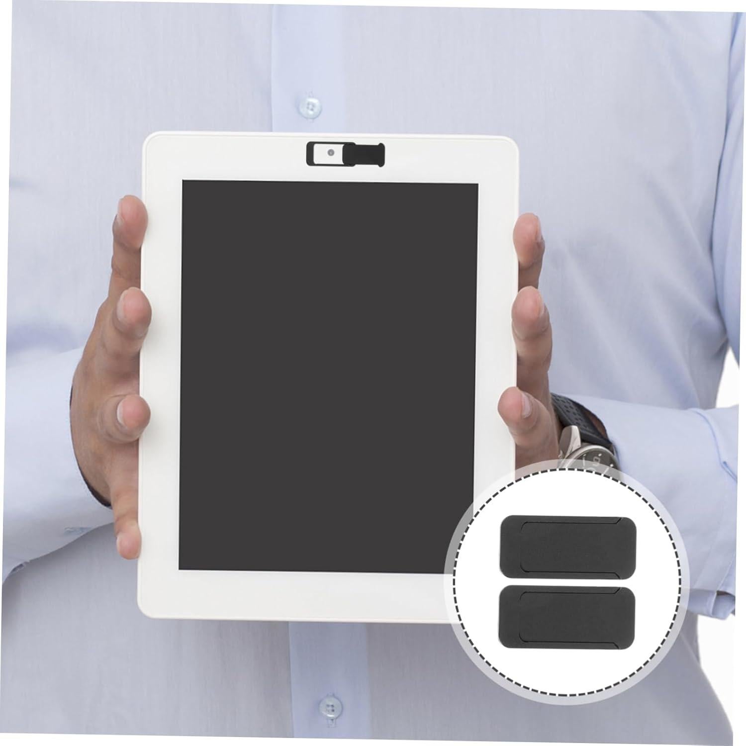 2Pcs Laptop Camera Cover Slide Black Privacy Protector for Webcam Compatible with MacBook Easy to Install and Use