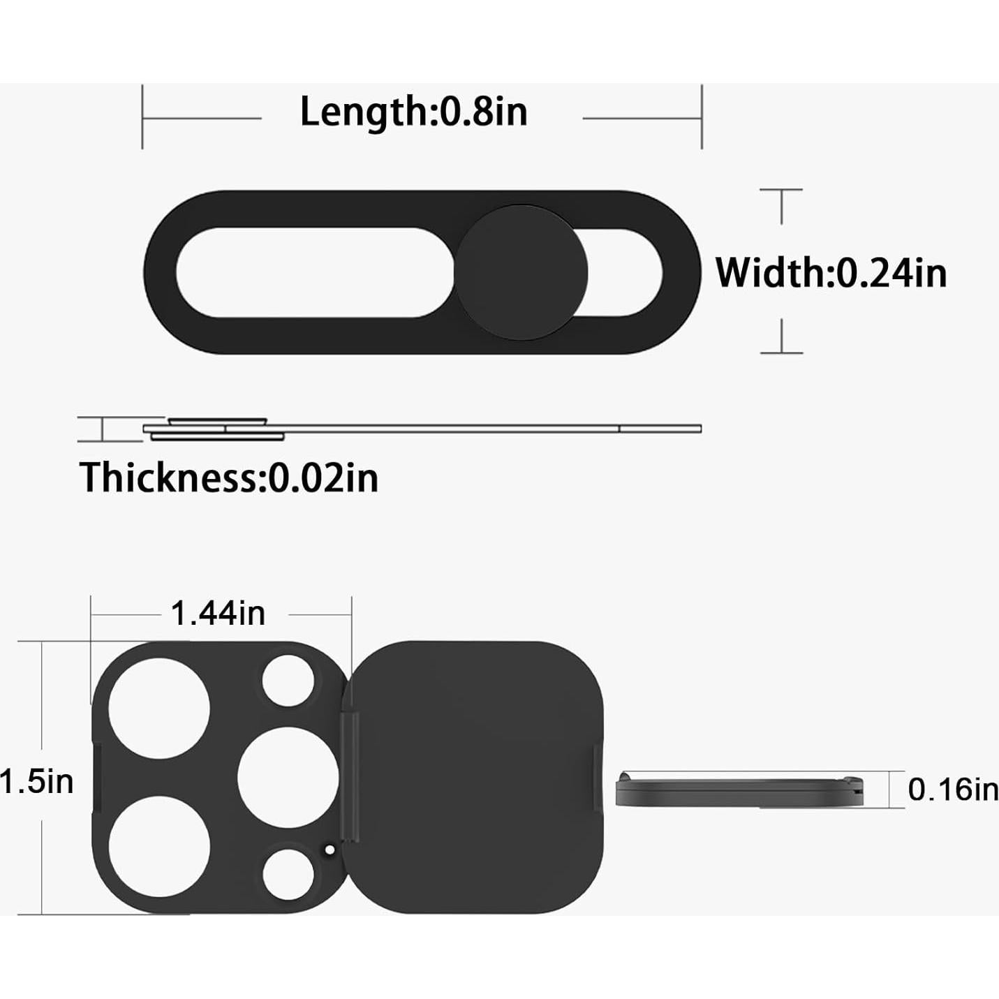 Cubierta de Privacidad EYSOFT para iPhone 16 Pro/Max - 2 Piezas