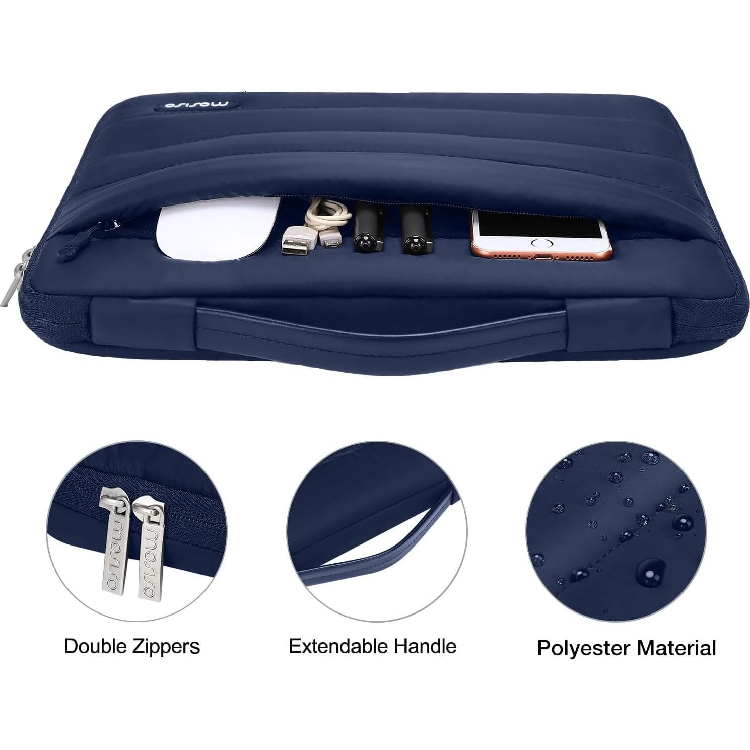 Funda MOSISO para MacBook Air 15" M4 M3 M2 - Azul Marino