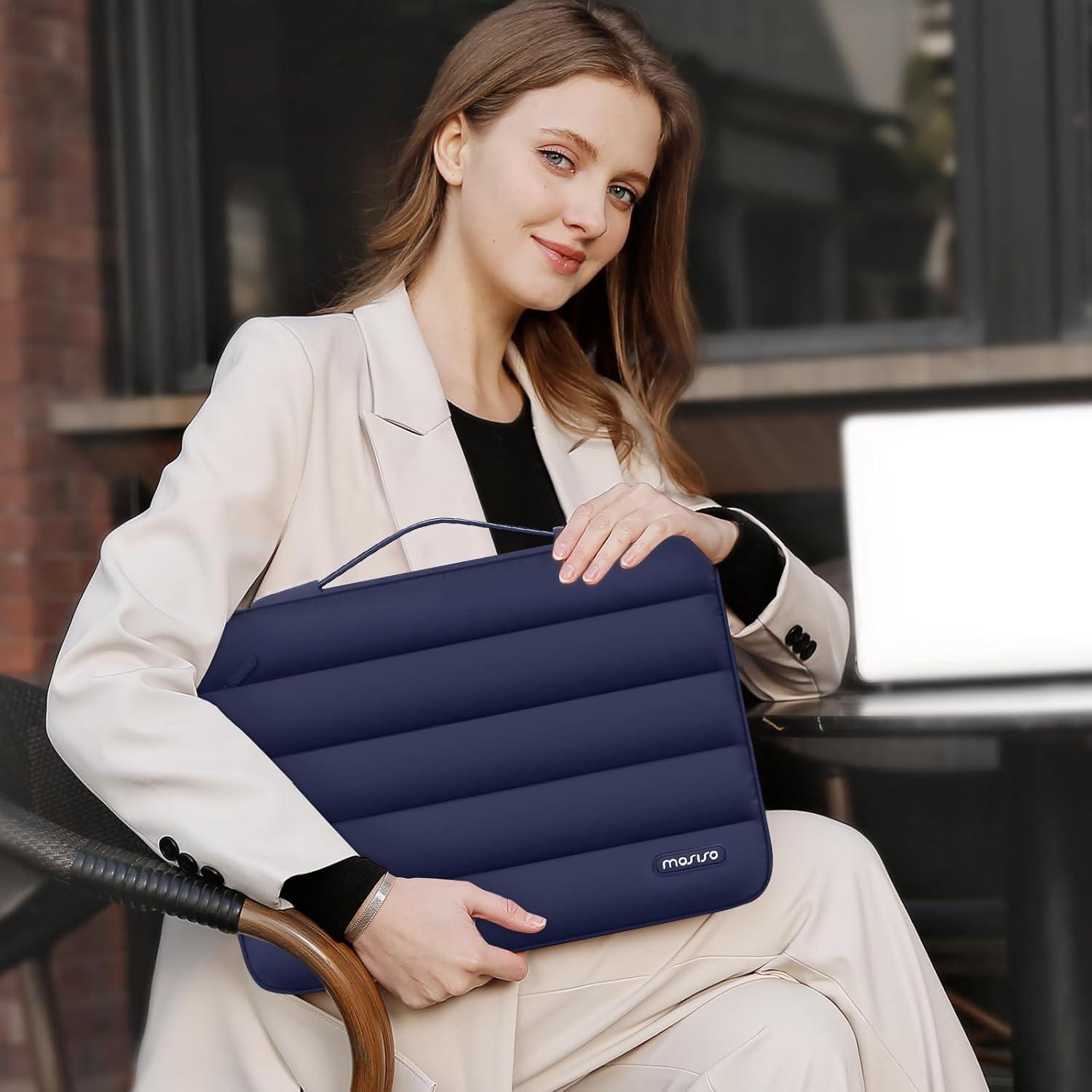 Funda MOSISO para MacBook Air 15" M4 M3 M2 - Azul Marino