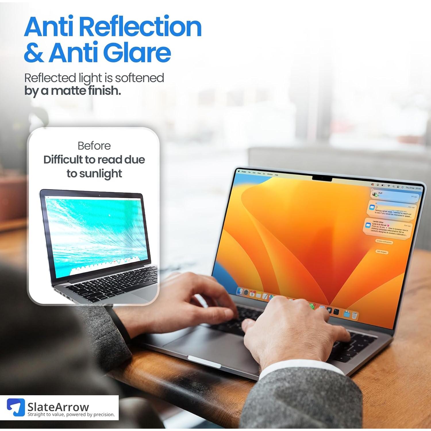 Pantalla de Privacidad Magnética SlateArrow 16" Antirreflejo