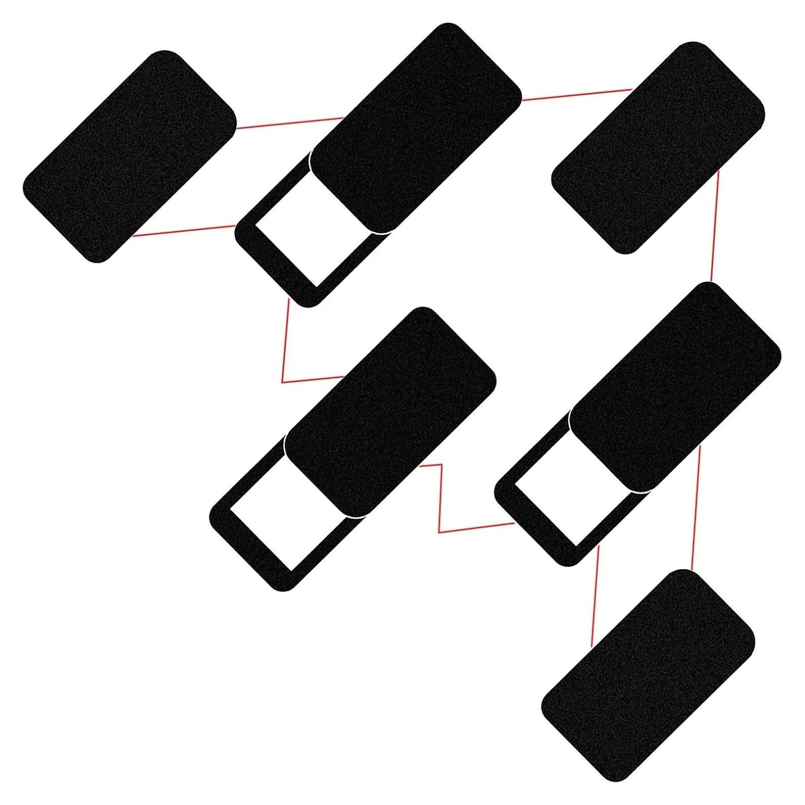 Cubierta de Cámara JUNGLE DEER para MacBook y Teléfono - Paquete de 6