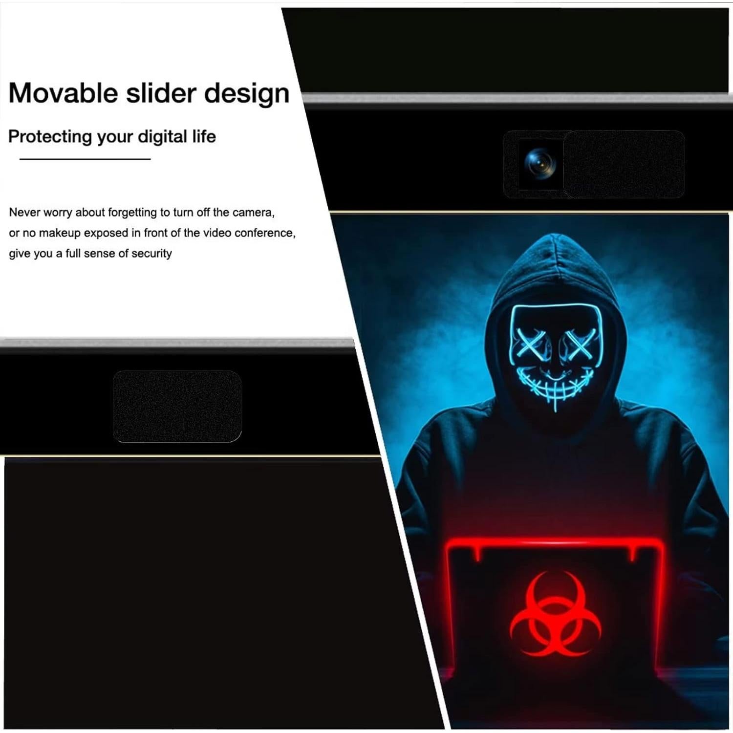 Cubierta de Cámara JUNGLE DEER para MacBook y Teléfono - Paquete de 6