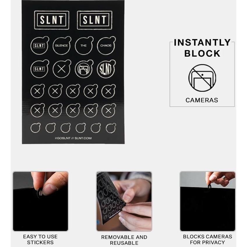 Etiquetas de Privacidad para Webcam Silent Pocket - Reutilizables