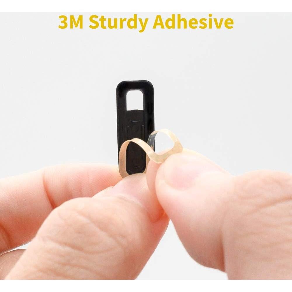 Cubierta Deslizante para Webcam SenseAGE - 3 Piezas, Negro