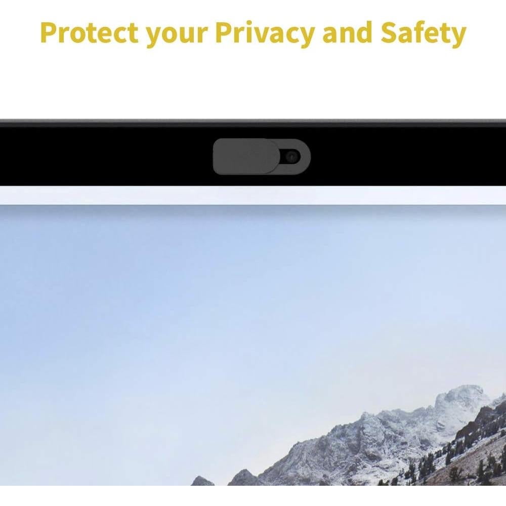 Cubierta Deslizante para Webcam SenseAGE - 3 Piezas, Negro