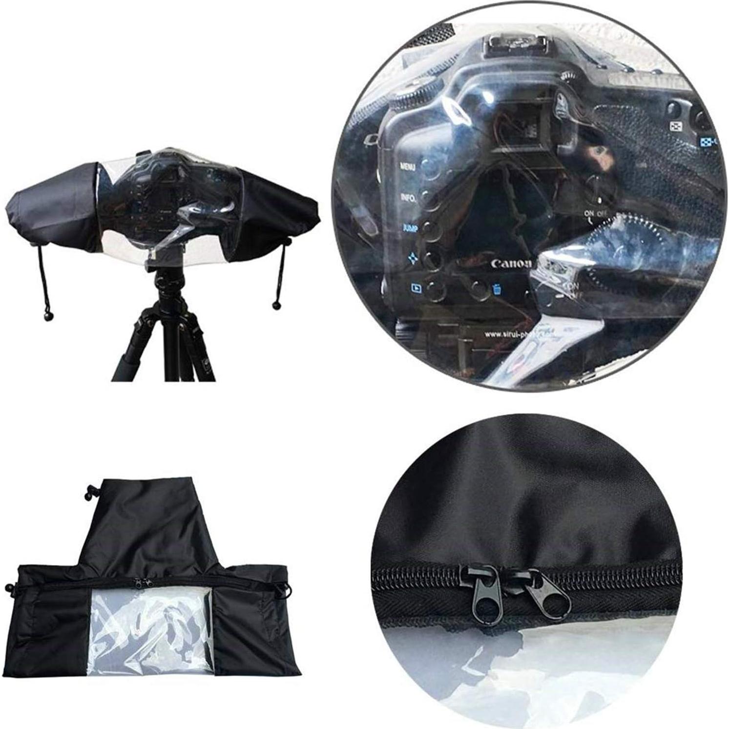 Cubierta de Lluvia WANBY para Cámara DSLR Impermeable Negra