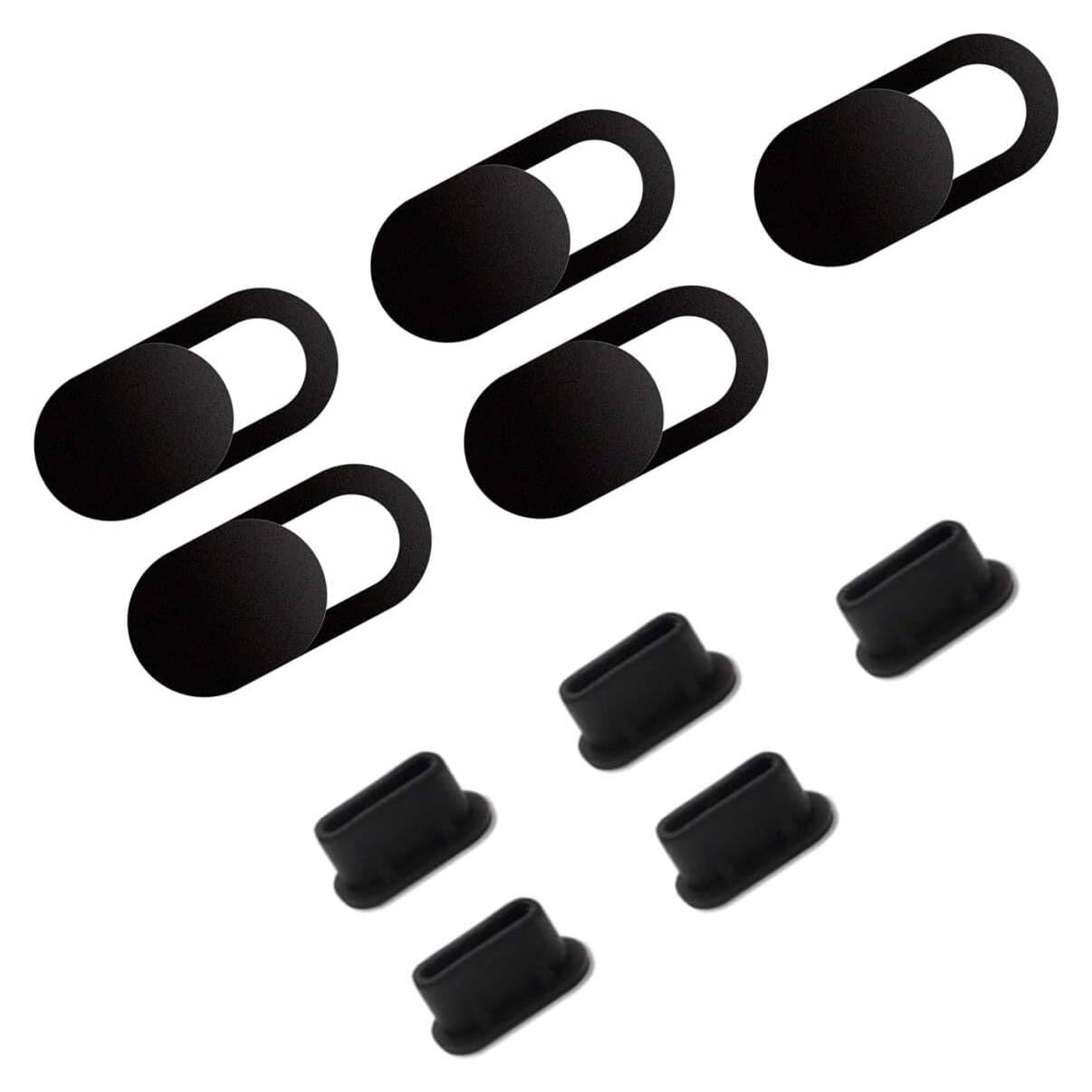 Set de 10 Cubiertas de Webcam MUBUY-GOL Ultra Fina Negra