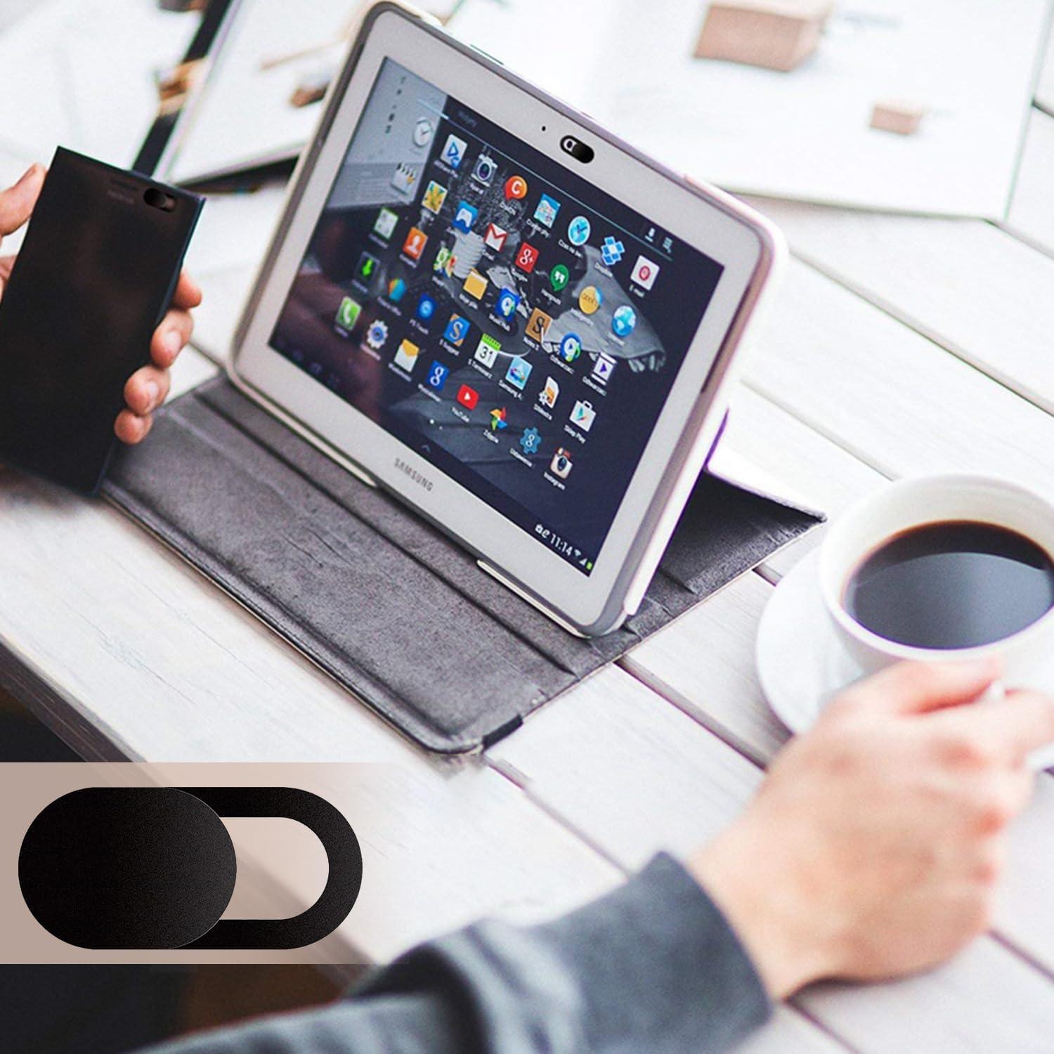 Set de 10 Cubiertas de Webcam MUBUY-GOL Ultra Fina Negra