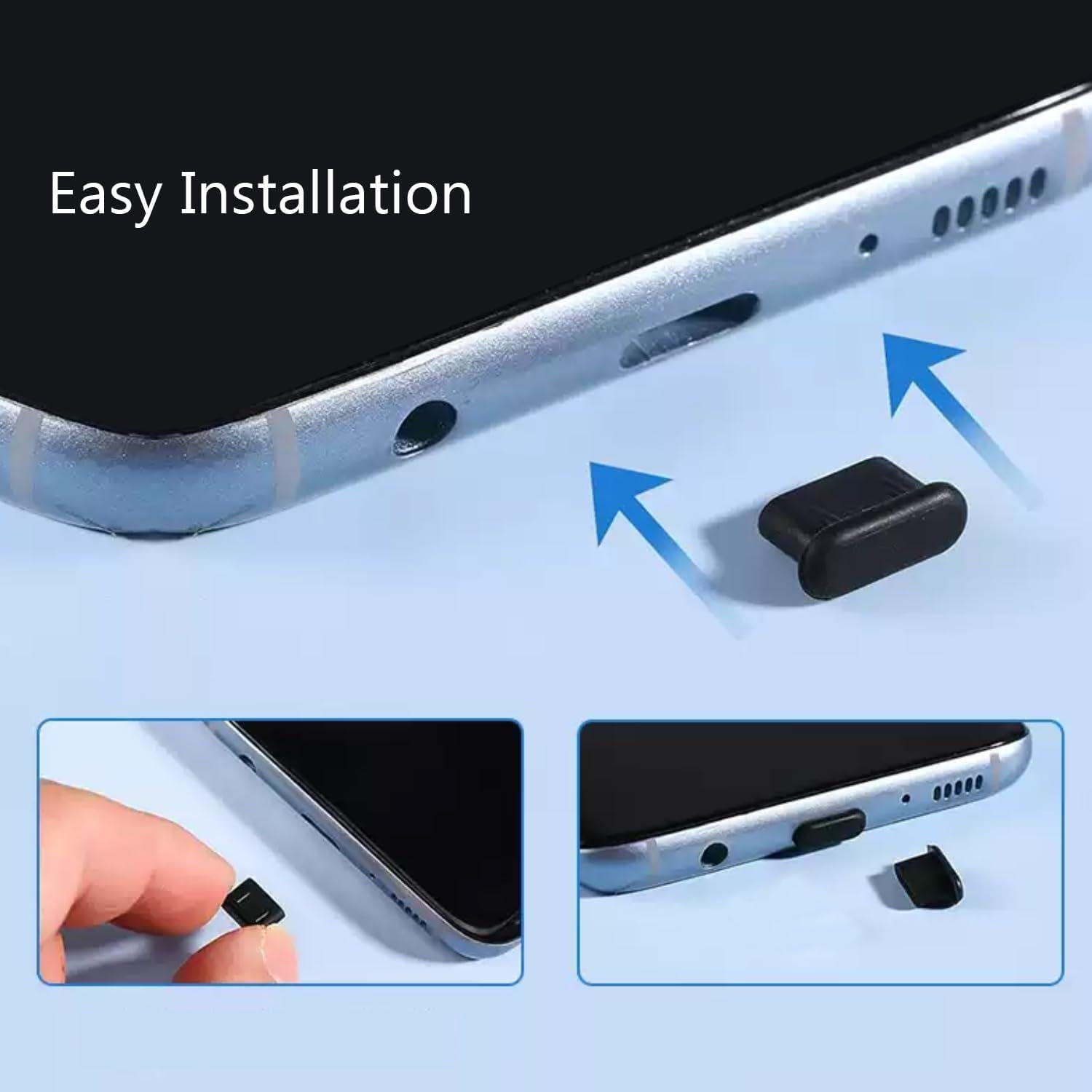 Set de 10 Cubiertas de Webcam MUBUY-GOL Ultra Fina Negra