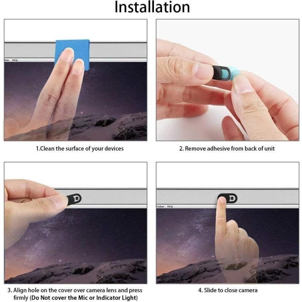 Cubierta de Cámara de Privacidad Selna para iPhone 16e - 3 Unidades