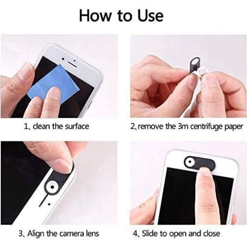 Cubierta de Webcam LUC Ultra Delgada - Paquete de 6 Unidades