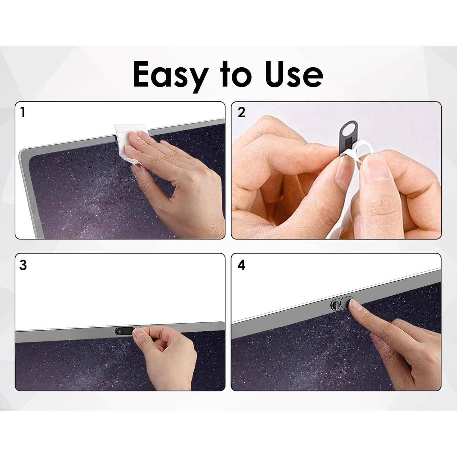 Cubierta Deslizante de Privacidad para Cámara Web DS. ESTILO DISTINTIVO - 6 Piezas