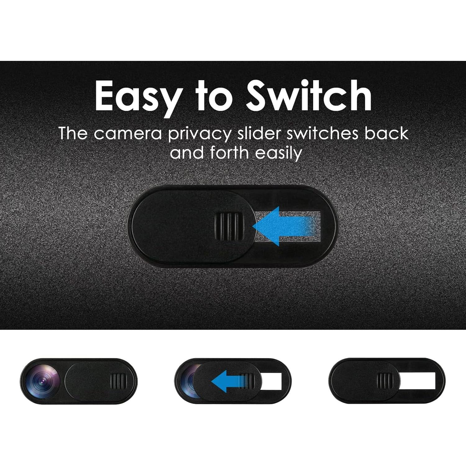 Cubierta Deslizante de Privacidad para Cámara Web DS. ESTILO DISTINTIVO - 6 Piezas