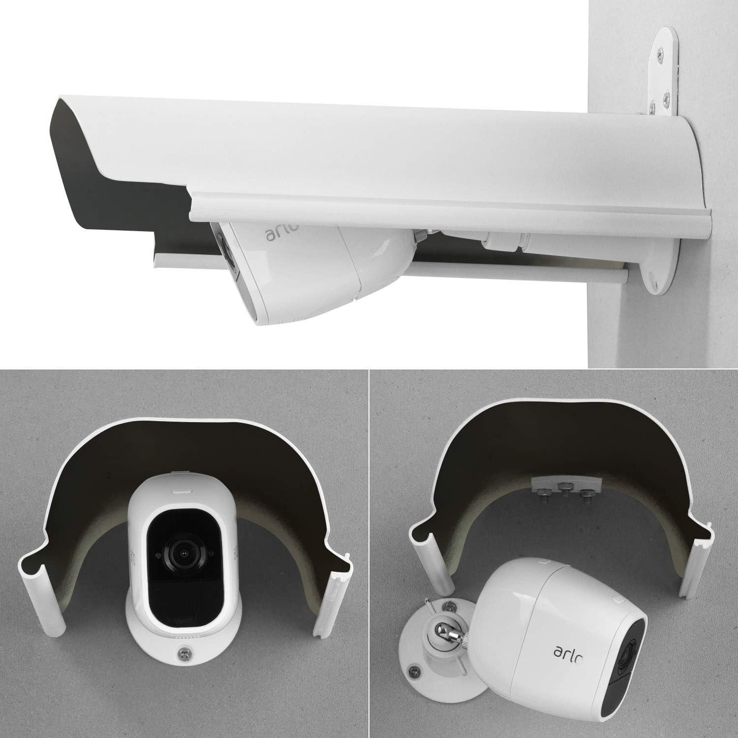 Cubierta para cámara Uogw blanca, protección sol y lluvia, 27x14cm