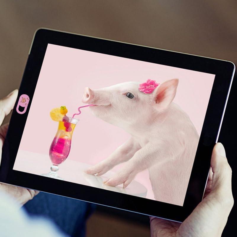 3 Piezas Cubierta Deslizante Webcam SEWACC Rosa para Laptop