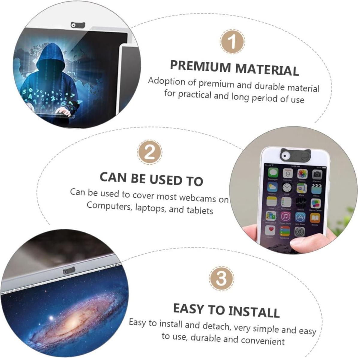 Cubierta de Privacidad para Webcam Artibetter 2 Piezas