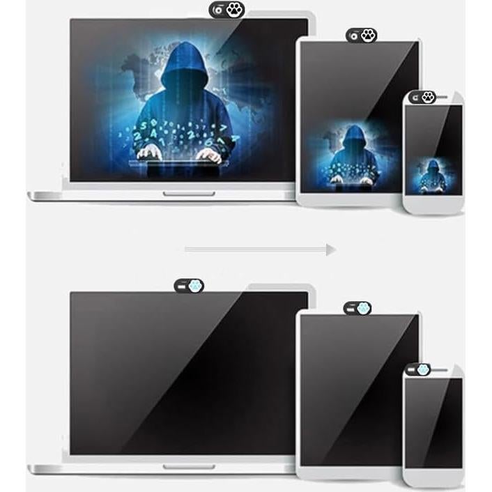 Cubierta de Webcam Deslizante Ximimark 6 Pcs Ultra Fina