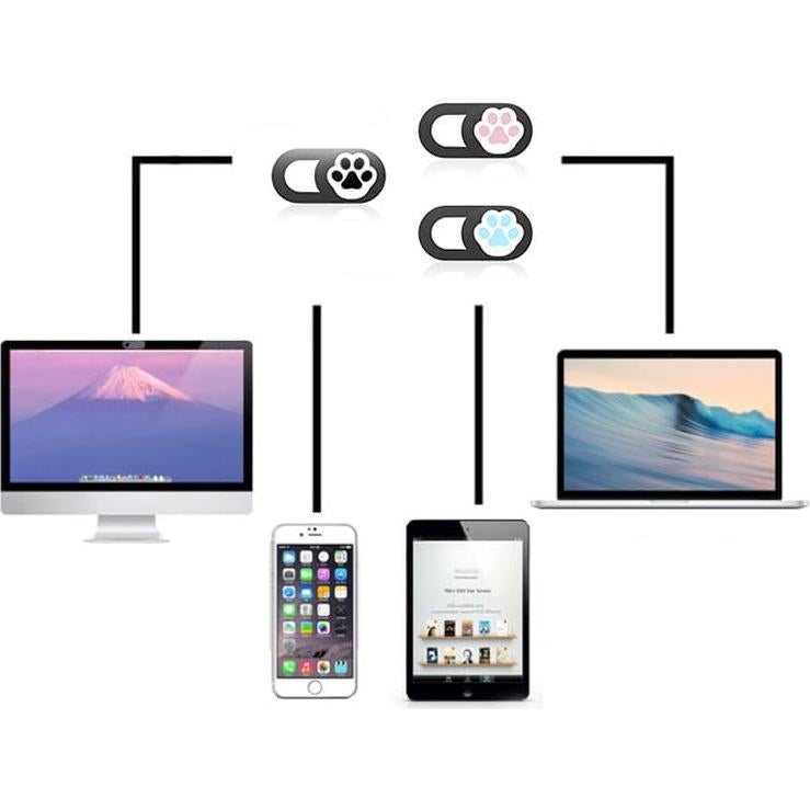 Cubierta de Webcam Deslizante Ximimark 6 Pcs Ultra Fina