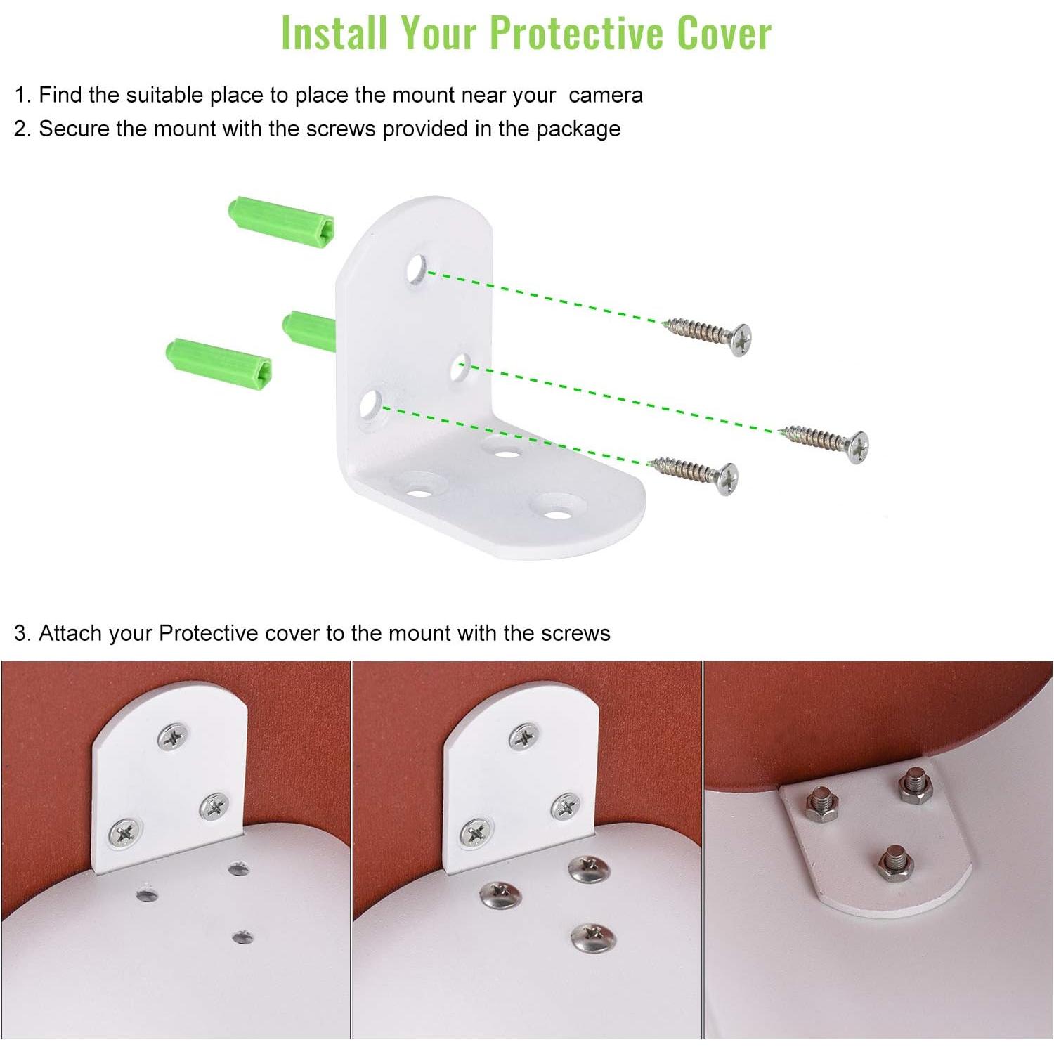 Cubierta de Sombra Solar y Lluvia Uogw para Cámaras de Seguridad