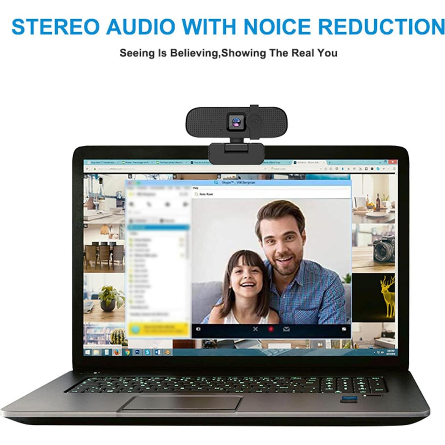 Webcam 4K Sanpyl con Autofoco y Micrófono USB para PC