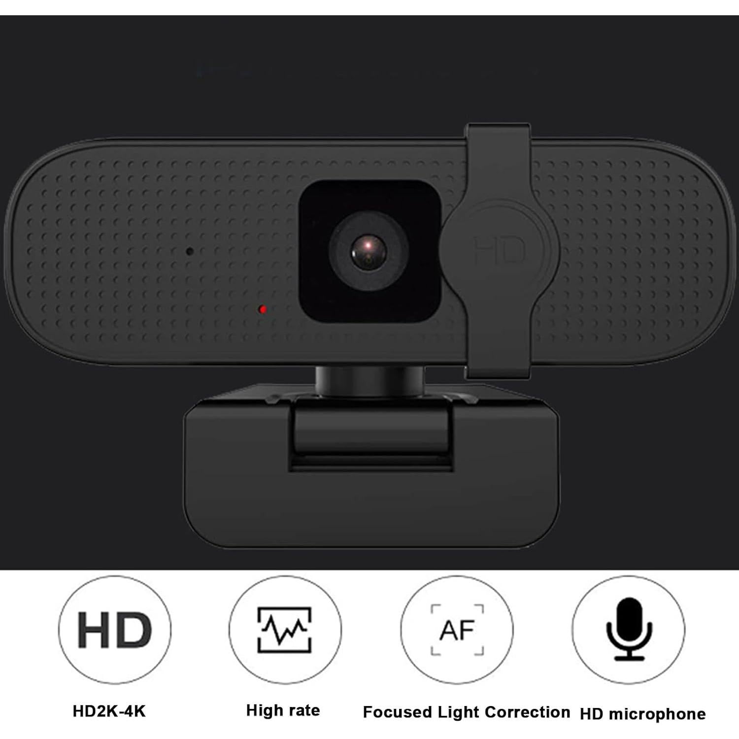 Webcam 4K Sanpyl con Autofoco y Micrófono USB para PC