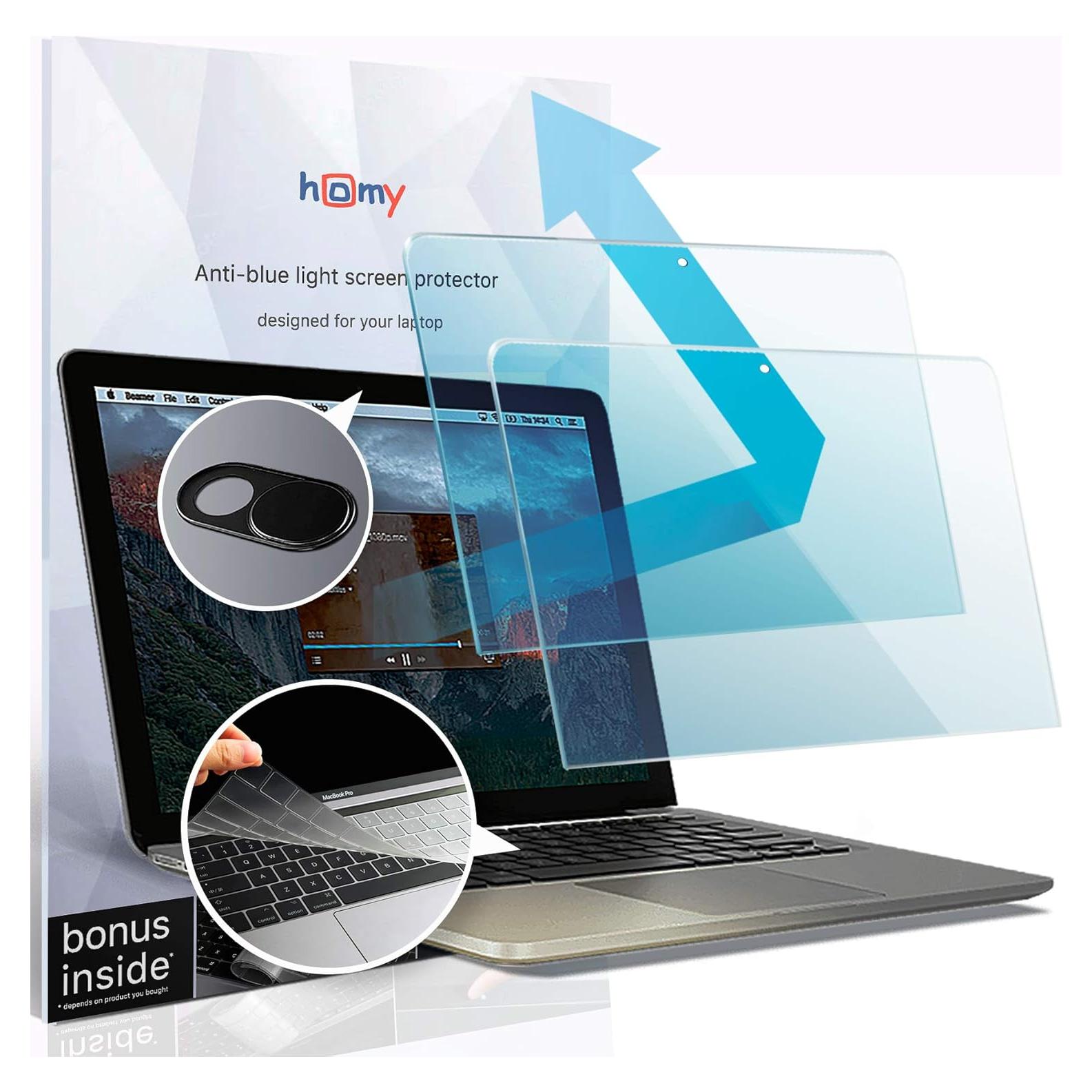 Protector de Pantalla Homy para MacBook Air 13" + Cubierta Teclado TPU